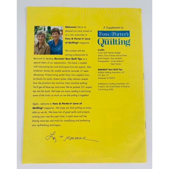 Quilting Book Flyers Lot Of 4 Machine Block Busters Pattern Tips Fons & Porter - Picture 2 of 10